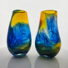 Load image into Gallery viewer, Pair of Blue Coast Vases
