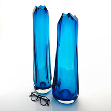 Load image into Gallery viewer, Tall Crystal Cut Vases
