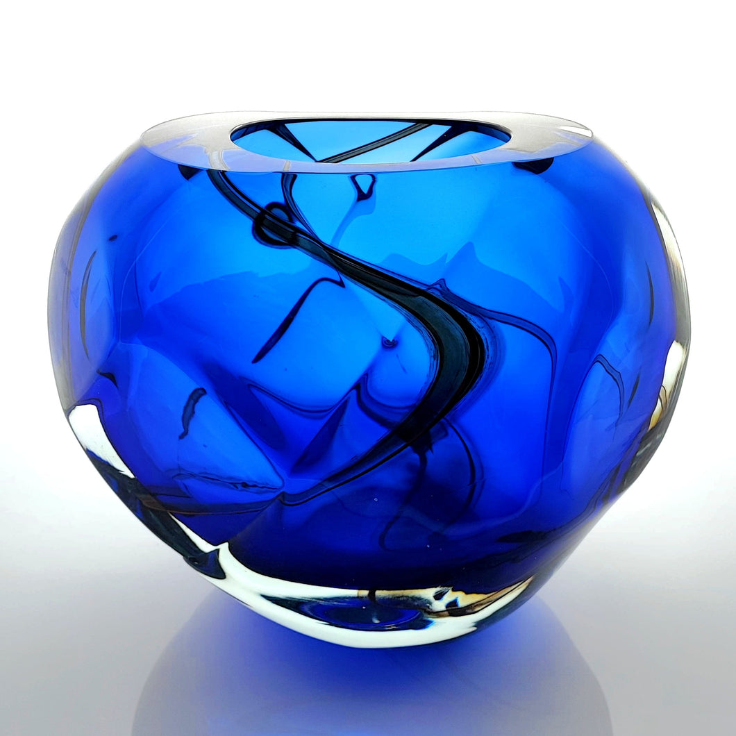 Sculpted Cut Rim Vase