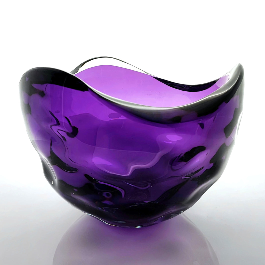 Carved Rim Free Form Bowl