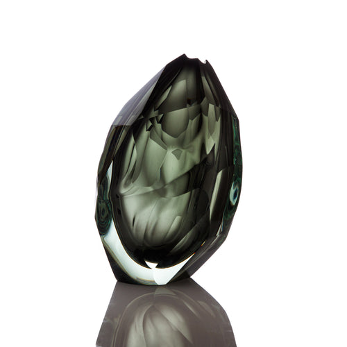 Glacier Vase - Glass Sculpture by David Reade Glass Art