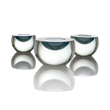 Load image into Gallery viewer, Cut &amp; Polished Votive - Tealight by David Reade Glass Art

