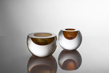 Load image into Gallery viewer, Cut &amp; Polished Votive - Tealight by David Reade Glass Art
