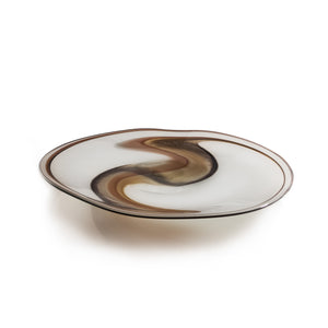Free Form Platter - Hand Blown by David Reade Glass Art