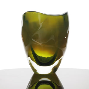 Sculpted Carved Rim Vase