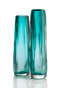 Tall Chunky Vase - David Reade Glass Art
