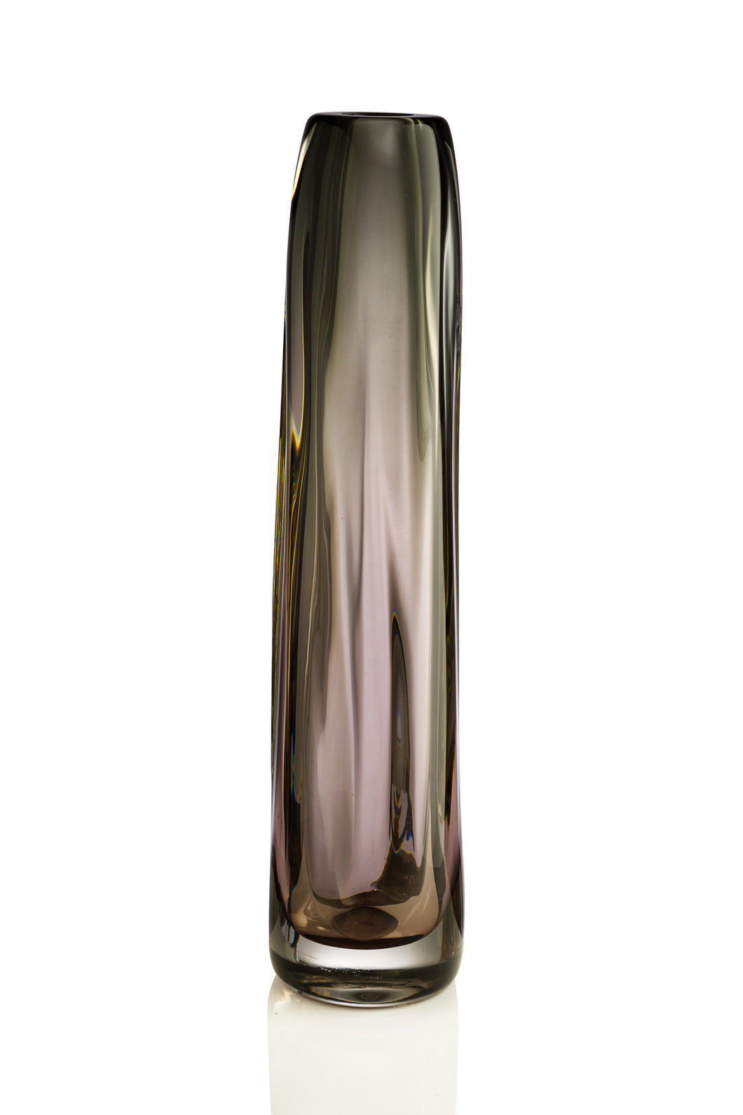 Tall Chunky Vase - David Reade Glass Art