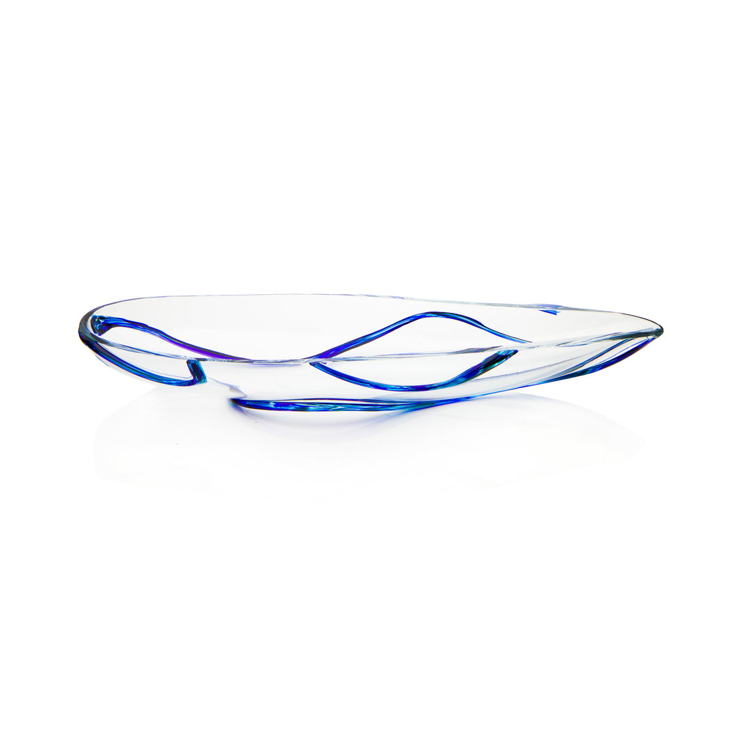 Free Form Vessel - Glass Bowl byDavid Reade Glass Art