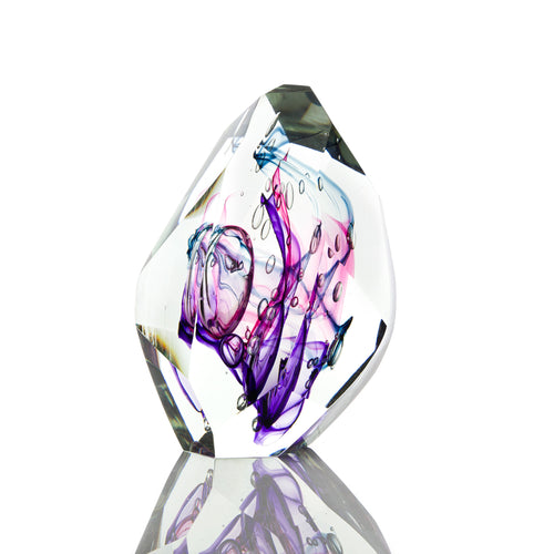 Glacier Cut Objet - David Reade Glass Art