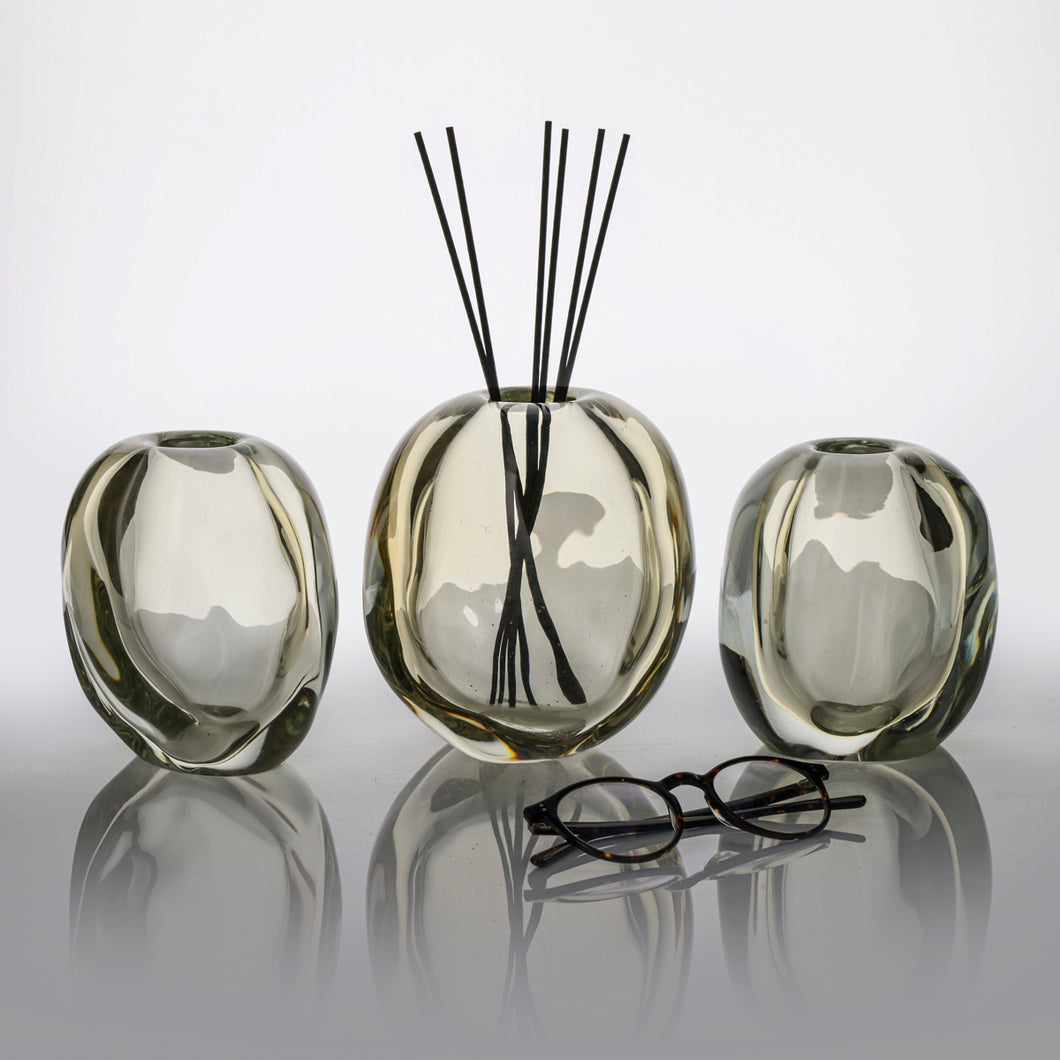 Trio of Large Chunky Diffuser Vases