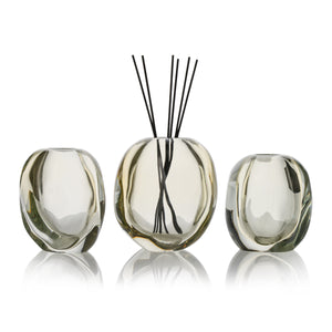 Trio of Large Chunky Diffuser Vases