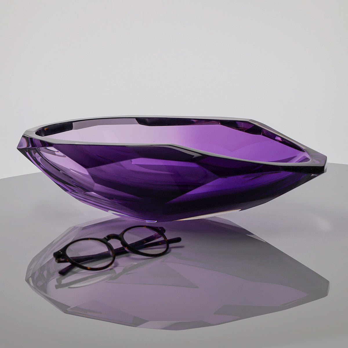 Cut & Polished Vessel – David Reade Glass Art