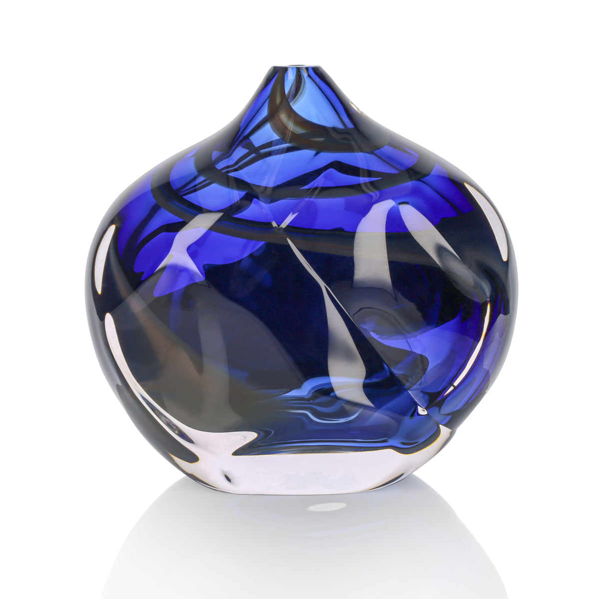 Dipped & Sculpted Vase – David Reade Glass Art