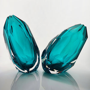 A Pair of Glacier Vases