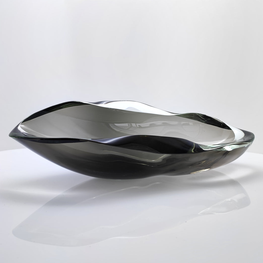Carved Wave Rim Vessel