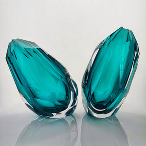 A Pair of Glacier Vases